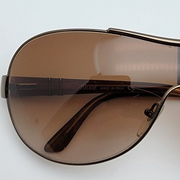 Persol 2304-S 618/13 Gloss Copper Frame Brown Gradient Lens Shield Sunglasses main image 5